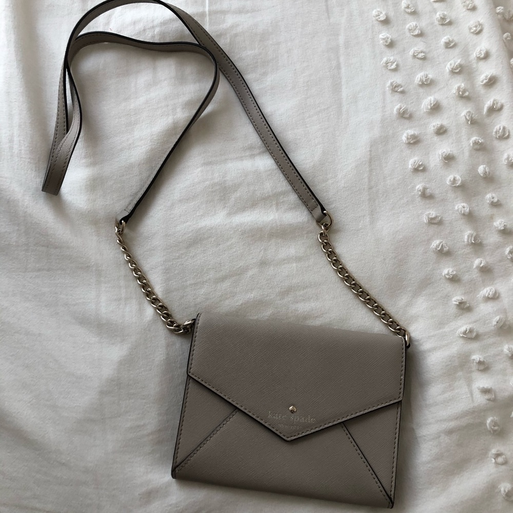 Kate Spade Envelope Clutch With Strap | Tan